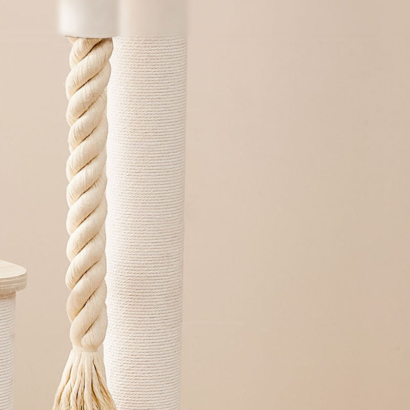 Contemporary Creative Tree Acrylic Multi-Layer Board Corduroy Cotton Rope Multi-Functional Cat Tower 2/4/5-Tier For Living Room
