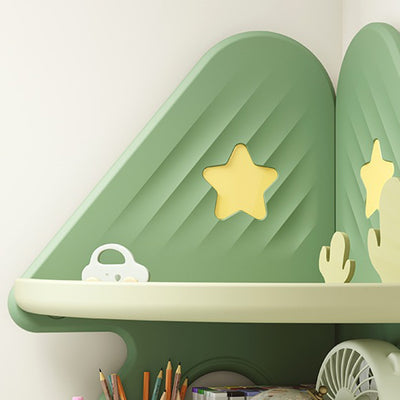 Contemporary Creative Christmas Tree Environmentally Friendly HDPE Kids Corner Storage Shelf 4-Tier For Living Room
