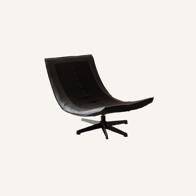 Contemporary Scandinavian Rotatable Arc-Shaped Chenille Carbon Steel Plush Cotton Sponge Lazy Detachable Accent Chair Backrest Armless For Living Room & Bedroom