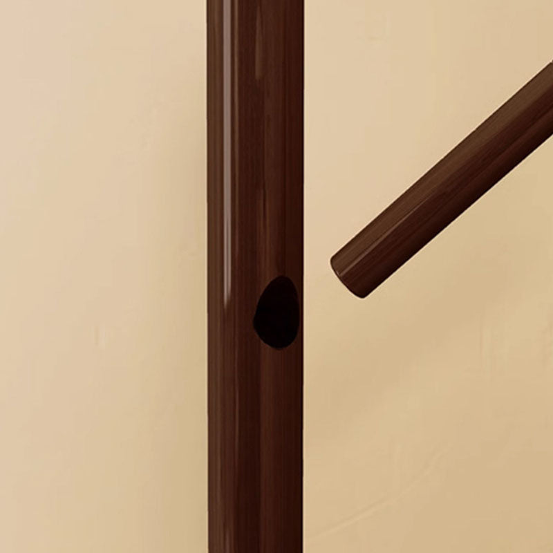 Modern Minimalist Rotatable Disk Branch Solid Wood MDF Clothes Tree Storage Shelf 3-Tier For Hallway & Entryway