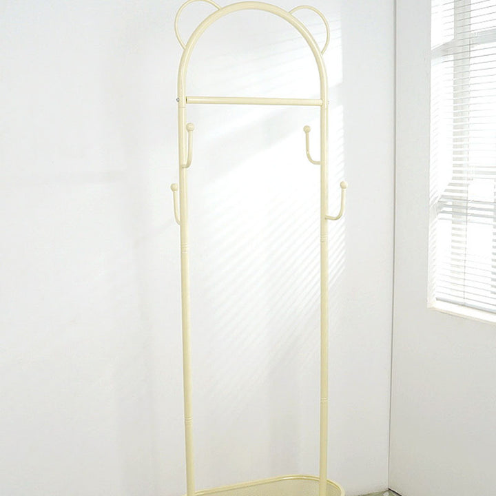 Arbre de hall en fer et acier au carbone en forme d’ours, style contemporain et créatif, avec 1 panier pour l’entrée et le couloir 