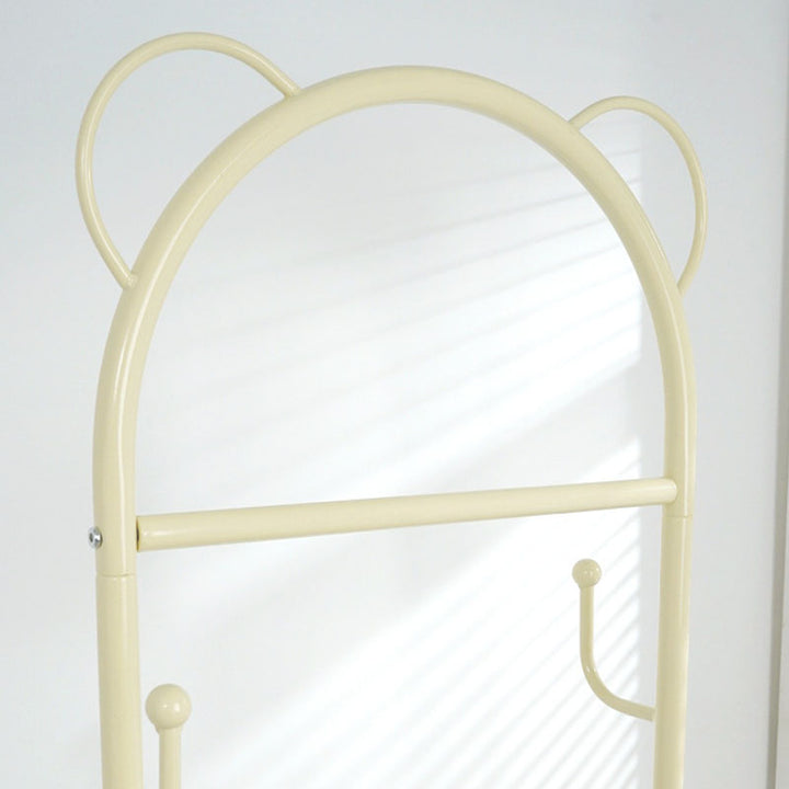 Arbre de hall en fer et acier au carbone en forme d’ours, style contemporain et créatif, avec 1 panier pour l’entrée et le couloir 