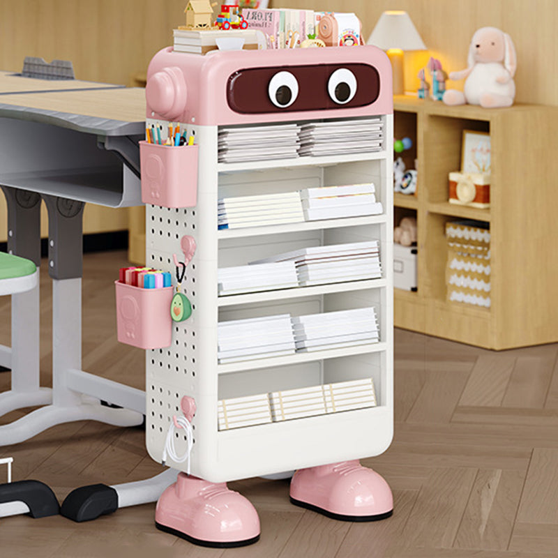 現代的なクリエイティブロボットPP床置き型多層キッズブックシェルフ3/4/5/6段階用 