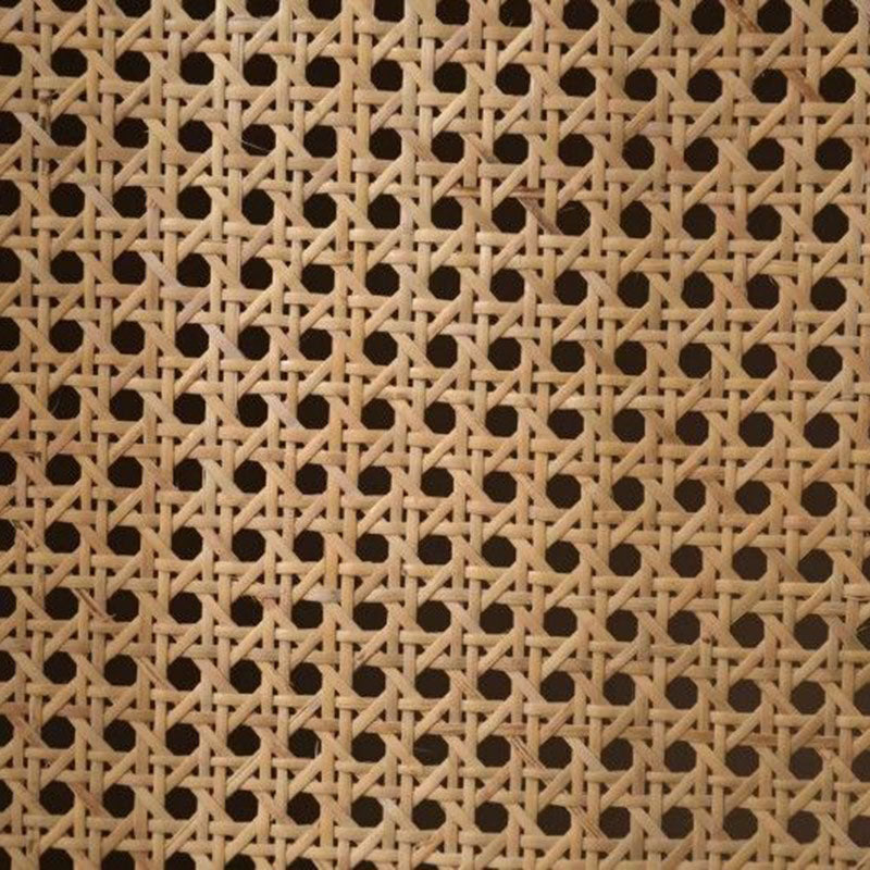 Traditioneller rustikaler quadratischer Nachttisch aus Gummibaum-Massivholz mit mehrschichtigem PE-Rattan-Geflecht und 1-Schrank für das Schlafzimmer 