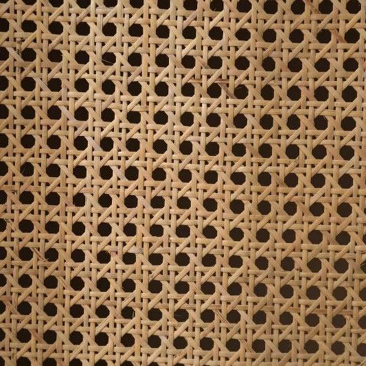 Traditioneller rustikaler quadratischer Nachttisch aus Gummibaum-Massivholz mit mehrschichtigem PE-Rattan-Geflecht und 1-Schrank für das Schlafzimmer 