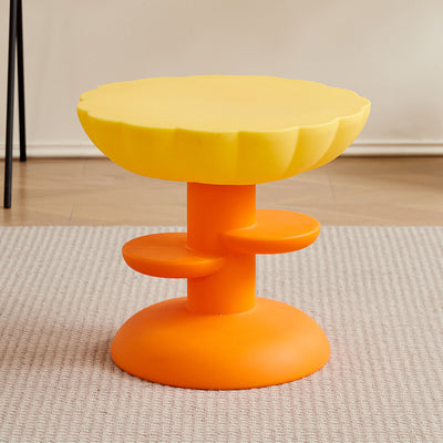 Modern Minimalist PE Flower Cloud End Table 3-Tier For Living Room