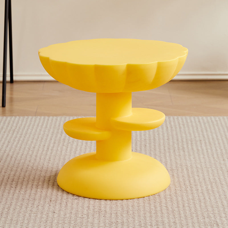 Modern Minimalist PE Flower Cloud End Table 3-Tier For Living Room