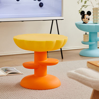 Modern Minimalist PE Flower Cloud End Table 3-Tier For Living Room