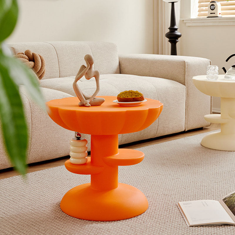 Modern Minimalist PE Flower Cloud End Table 3-Tier For Living Room