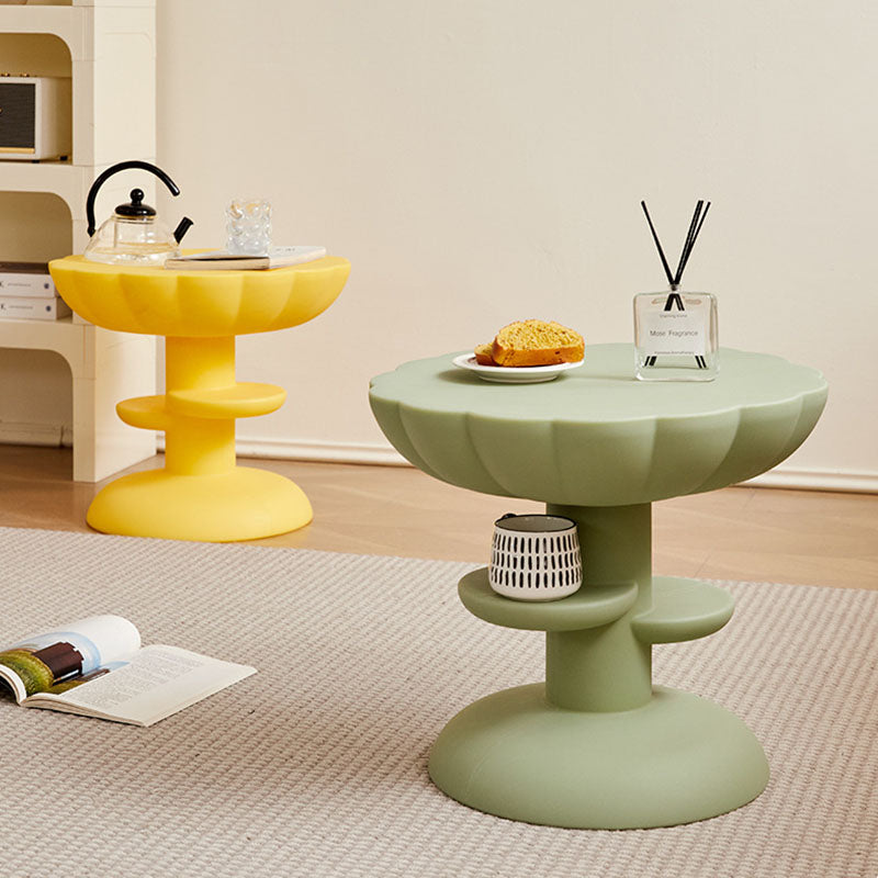 Modern Minimalist PE Flower Cloud End Table 3-Tier For Living Room