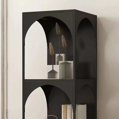 Modern Minimalist Iron Square Side Table 3-Tier For Living Room