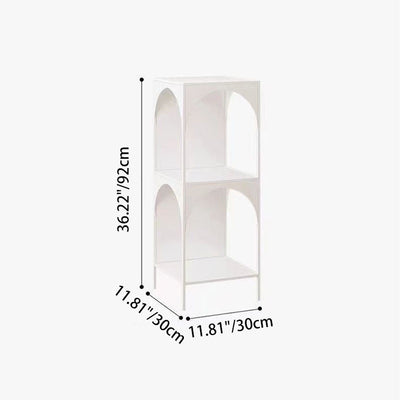 Modern Minimalist Iron Square Side Table 3-Tier For Living Room