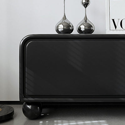 Modern Minimalist MDF Wood Rectangular TV Stand 3-Drawer For Living Room