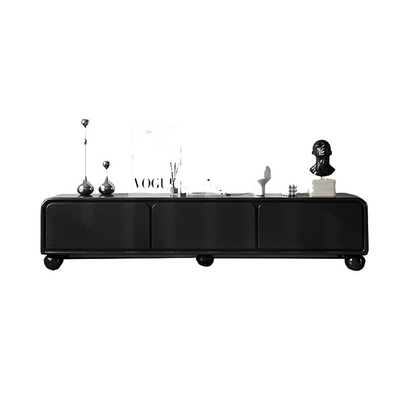 Modern Minimalist MDF Wood Rectangular TV Stand 3-Drawer For Living Room
