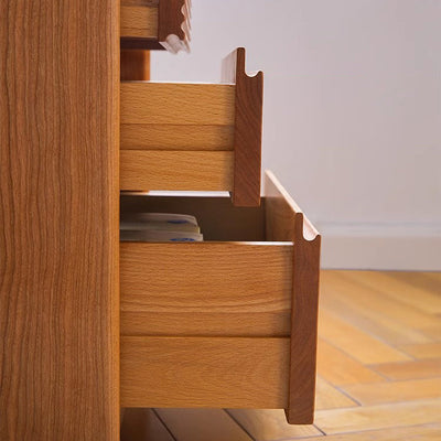 Table de chevet moderne minimaliste amovible en verre carré avec bois massif à 2 tiroirs pour chambre 