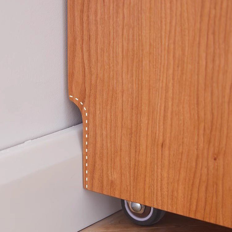 Table de chevet moderne minimaliste amovible en verre carré avec bois massif à 2 tiroirs pour chambre 