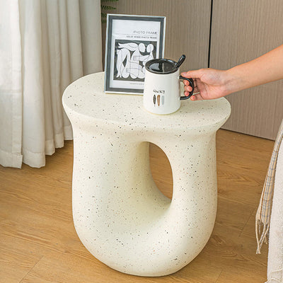 Formes de Verres à Vin Créatives Contemporaines Table d'Appoint en Oxyde de Magnésium 1-Niveau Pour Salon 