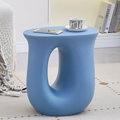 Table d'appoint en plastique en forme de U Art Déco moderne à dopamine 1 niveau pour salon 