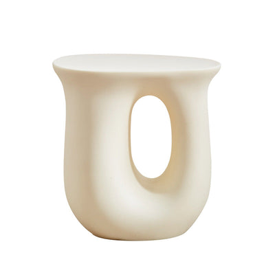 Table d'appoint en plastique en forme de U Art Déco moderne à dopamine 1 niveau pour salon 