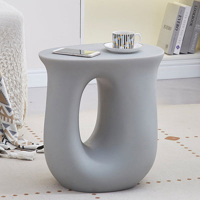 Table d'appoint en plastique en forme de U Art Déco moderne à dopamine 1 niveau pour salon 