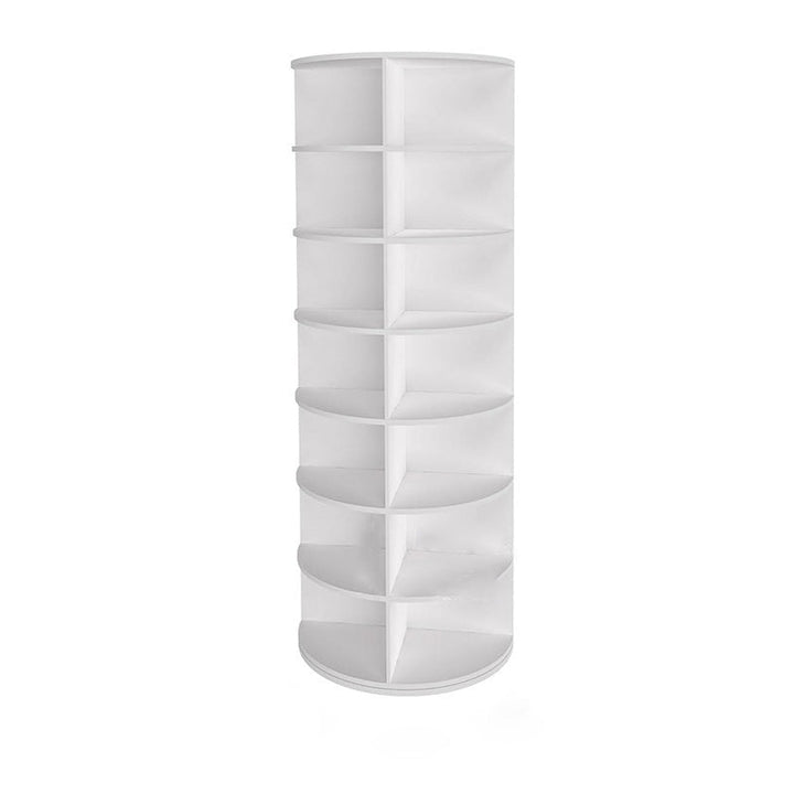 Rangement de chaussures moderne minimaliste sur pied rond en PVC et bois plastique 4/5/6/7 niveaux pour entrées 