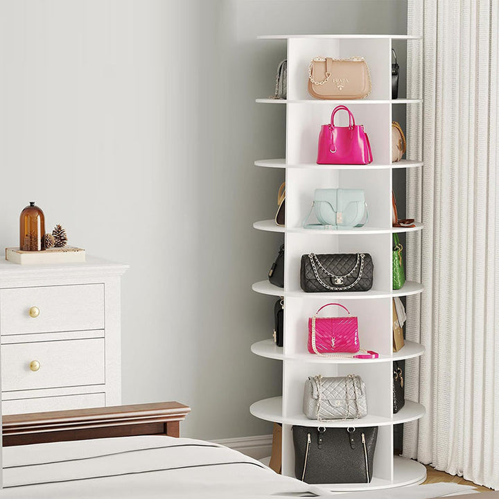 Rangement de chaussures moderne minimaliste sur pied rond en PVC et bois plastique 4/5/6/7 niveaux pour entrées 