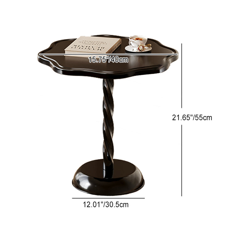 Moderner Art Deco Petal Spiral Runder PP Endtisch 1-stufig Für Wohnzimmer 