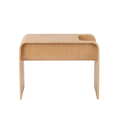 Table d'extrémité en bois rectangulaire contemporain scandinave 1-niveau pour salon 