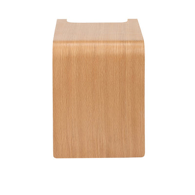 Table d'extrémité en bois rectangulaire contemporain scandinave 1-niveau pour salon 