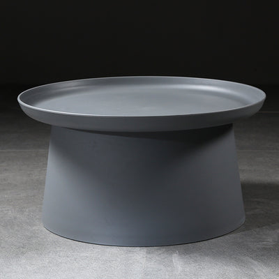 Table d'extrémité ronde minimaliste moderne 1 niveau pour salon 