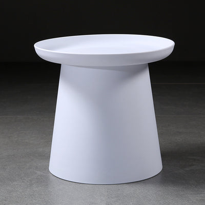 Table d'extrémité ronde minimaliste moderne 1 niveau pour salon 