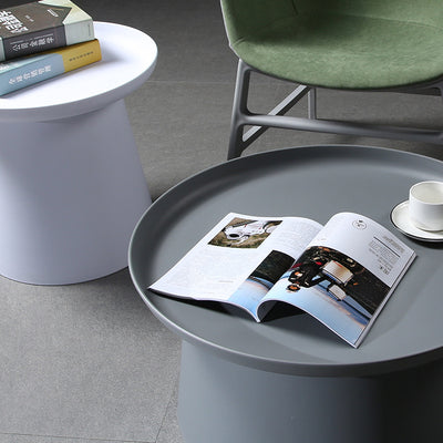 Table d'extrémité ronde minimaliste moderne 1 niveau pour salon 