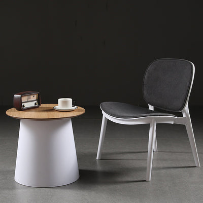 Table d'extrémité ronde minimaliste moderne 1 niveau pour salon 