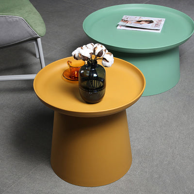 Table d'extrémité ronde minimaliste moderne 1 niveau pour salon 