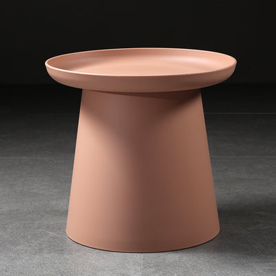 Table d'extrémité ronde minimaliste moderne 1 niveau pour salon 