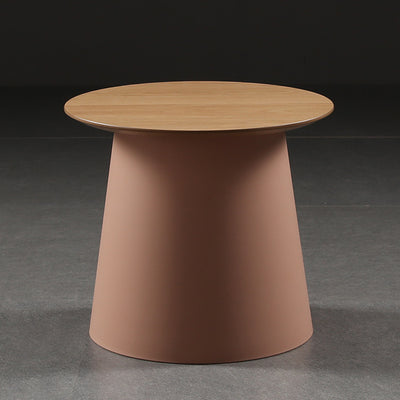 Table d'extrémité ronde minimaliste moderne 1 niveau pour salon 