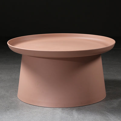 Table d'extrémité ronde minimaliste moderne 1 niveau pour salon 