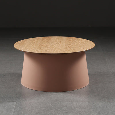 Table d'extrémité ronde minimaliste moderne 1 niveau pour salon 