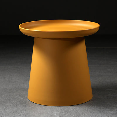 Table d'extrémité ronde minimaliste moderne 1 niveau pour salon 