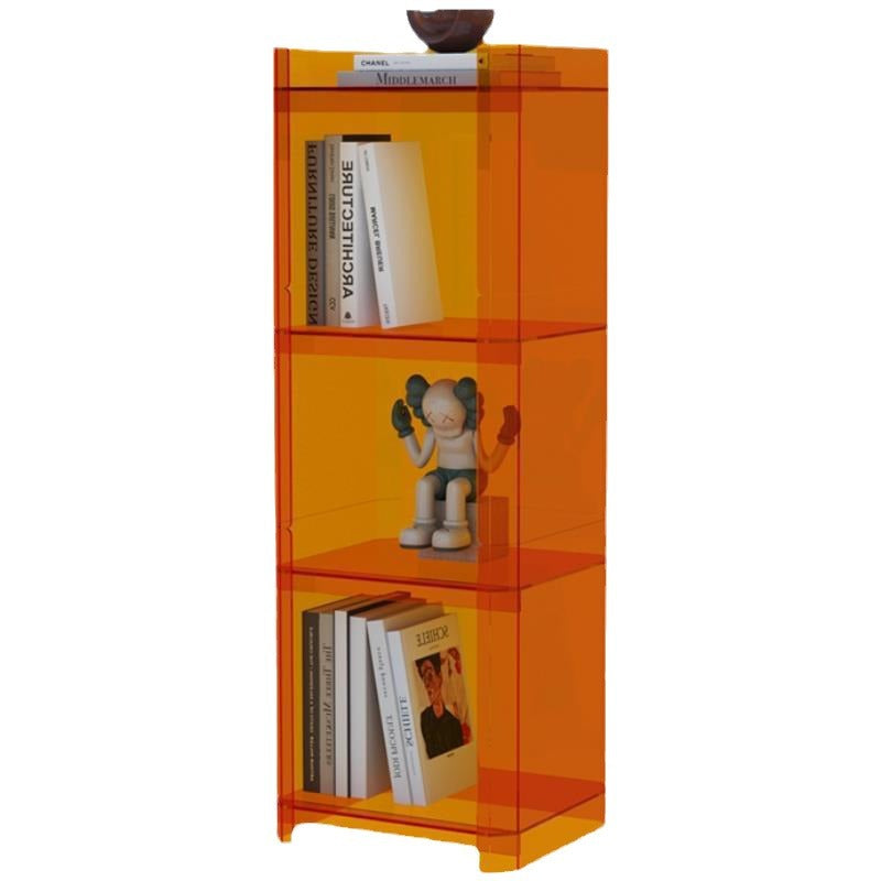 Contemporary Creative Square Rectangle Layered Acrylic Nightstand 2/3/4/5 Tiers For Bedroom