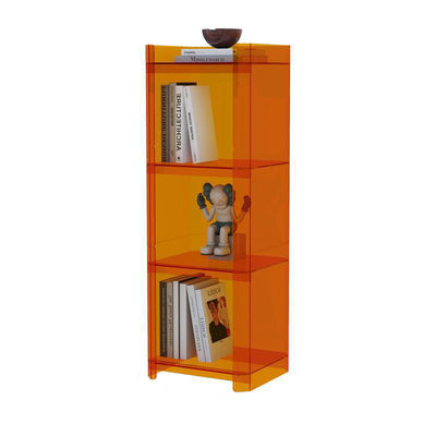 Contemporary Creative Square Rectangle Layered Acrylic Nightstand 2/3/4/5 Tiers For Bedroom