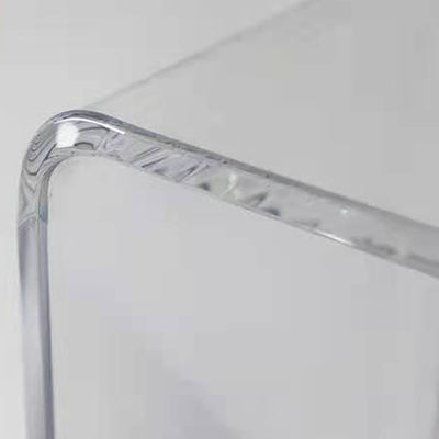 Moderne Einfachheit Rechteck Abnehmbarer Acryl-Beistelltisch 1-stufig Für Wohnzimmer 