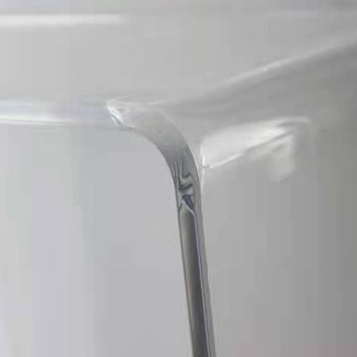 Moderne Einfachheit Rechteck Abnehmbarer Acryl-Beistelltisch 1-stufig Für Wohnzimmer 
