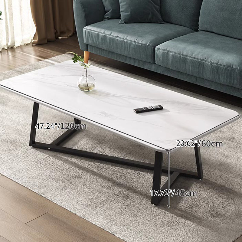 Moderner minimalistischer rechteckiger Stahltisch für das Wohnzimmer 