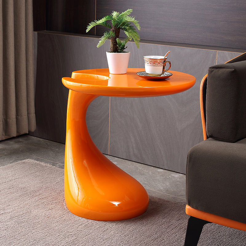 Contemporary Creative Round ABS End Table 1-Tier For Living Room