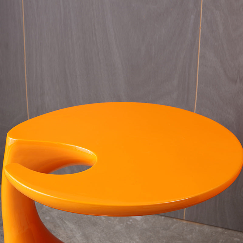 Contemporary Creative Round ABS End Table 1-Tier For Living Room