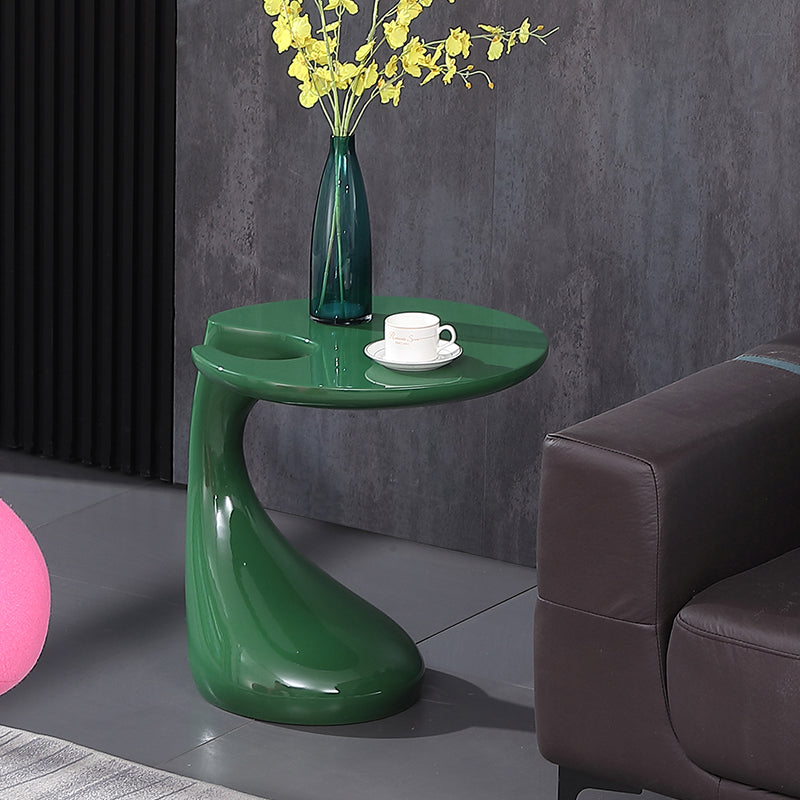 Contemporary Creative Round ABS End Table 1-Tier For Living Room