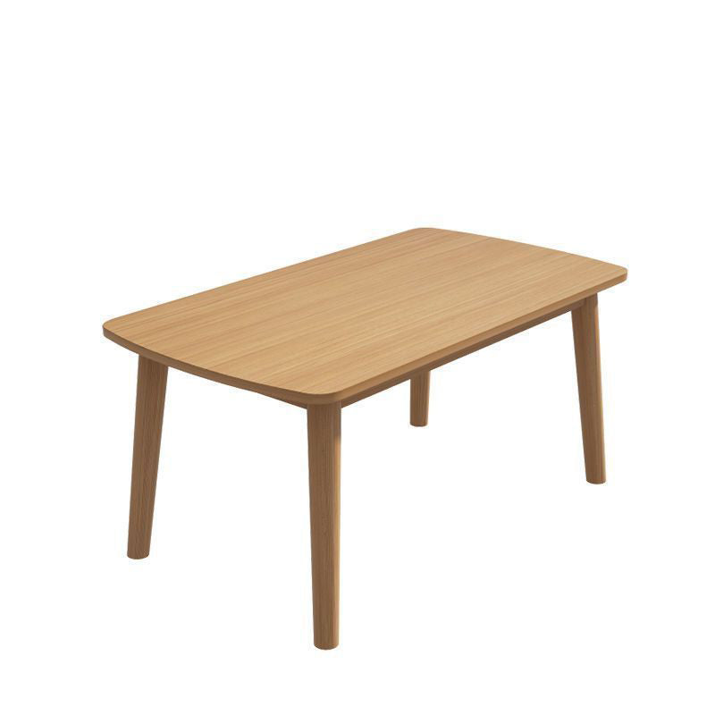 Table à manger rectangulaire minimaliste moderne en bois massif pour salle à manger 