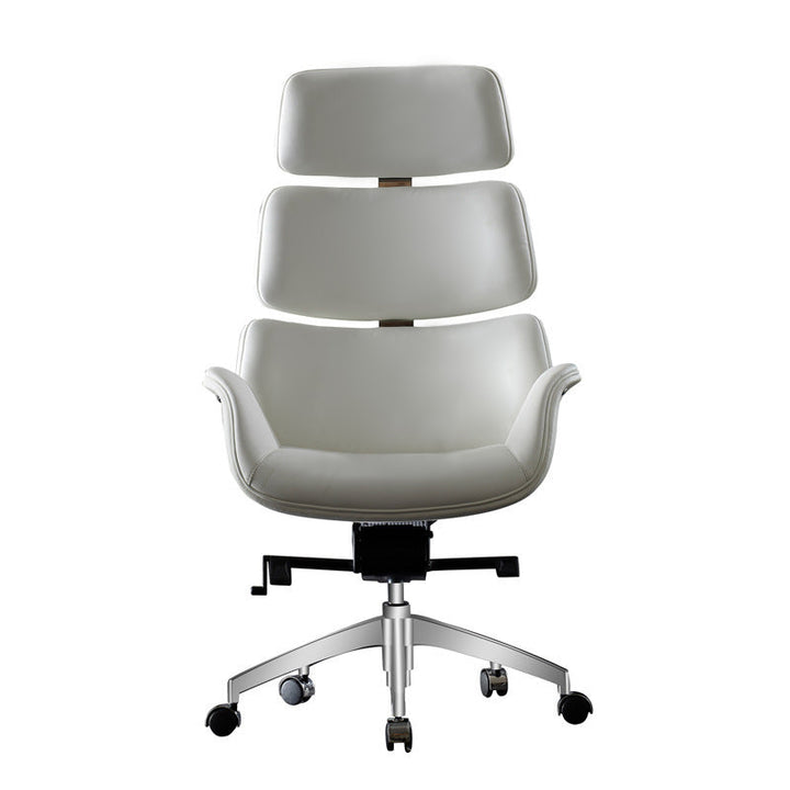 Fauteuil de bureau contemporain en cuir microfibre de luxe occidental rectangulaire avec dossier segmenté et accoudoir pour bureau à domicile 
