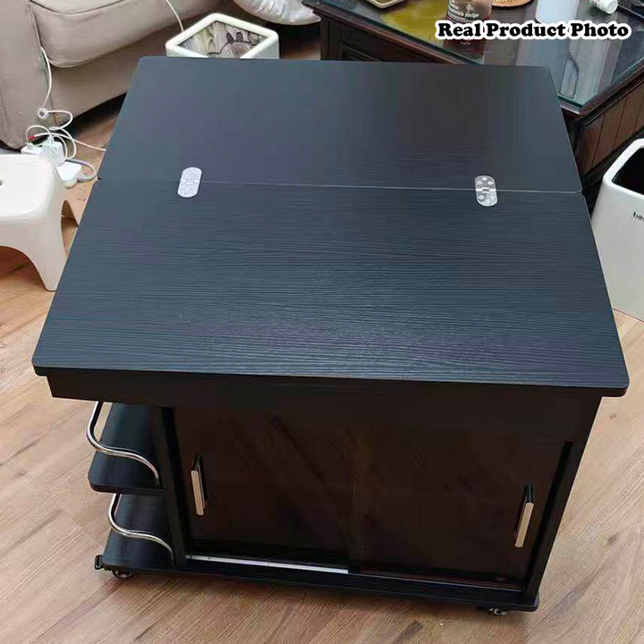 Modern Minimalist Rectangular Plywood Stainless Steel Tempered Glass Side Table 3-Tier For Living Room